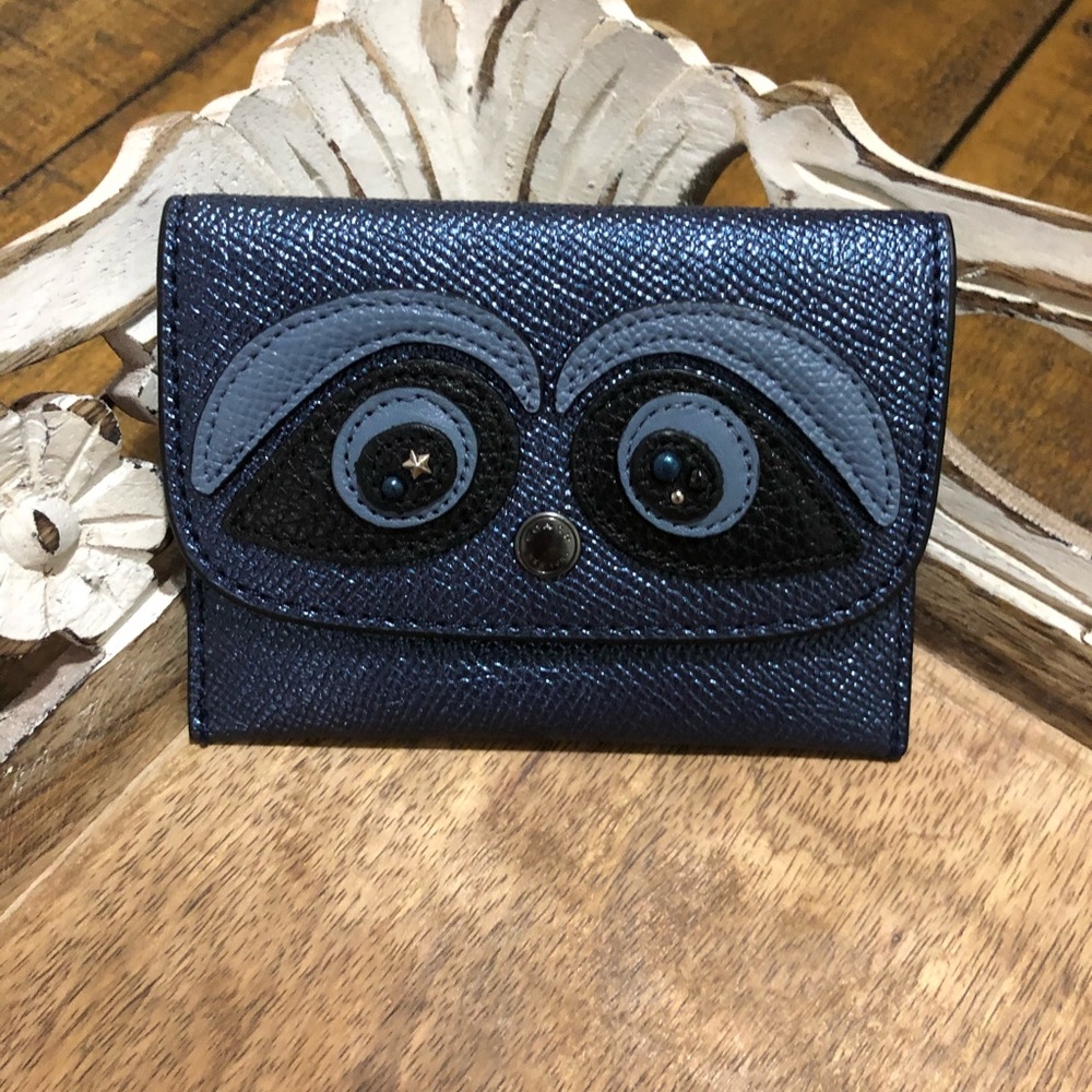 NWT Coach Bear card pouch cardholder